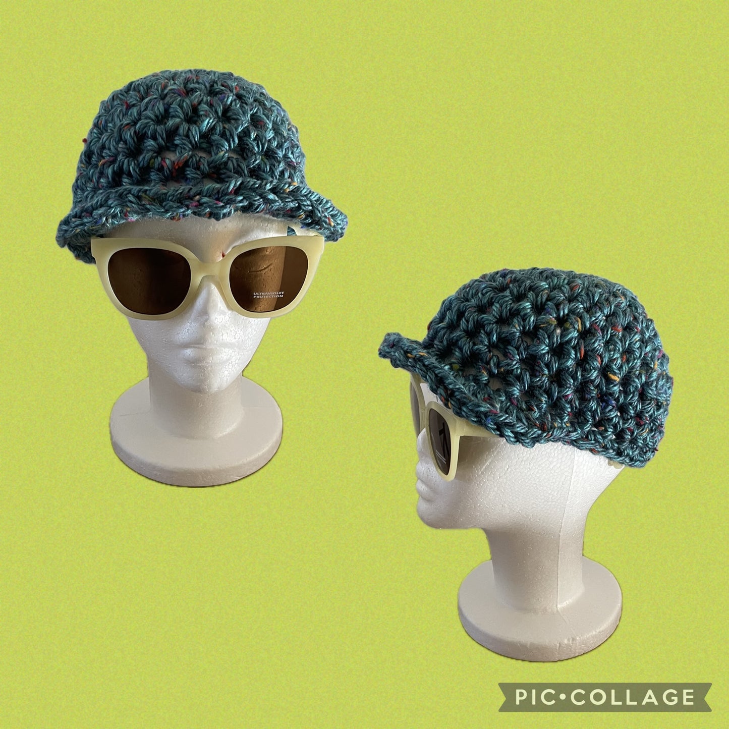 Crochet Fitted Brim Hat