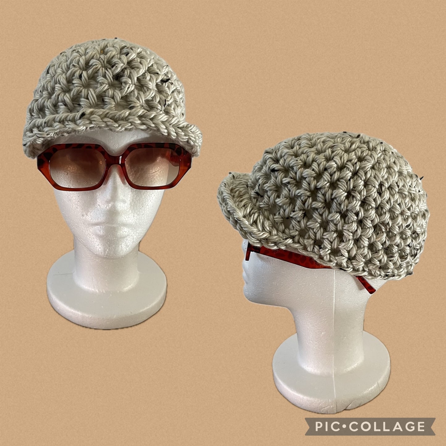 Crochet Fitted Brim Hat