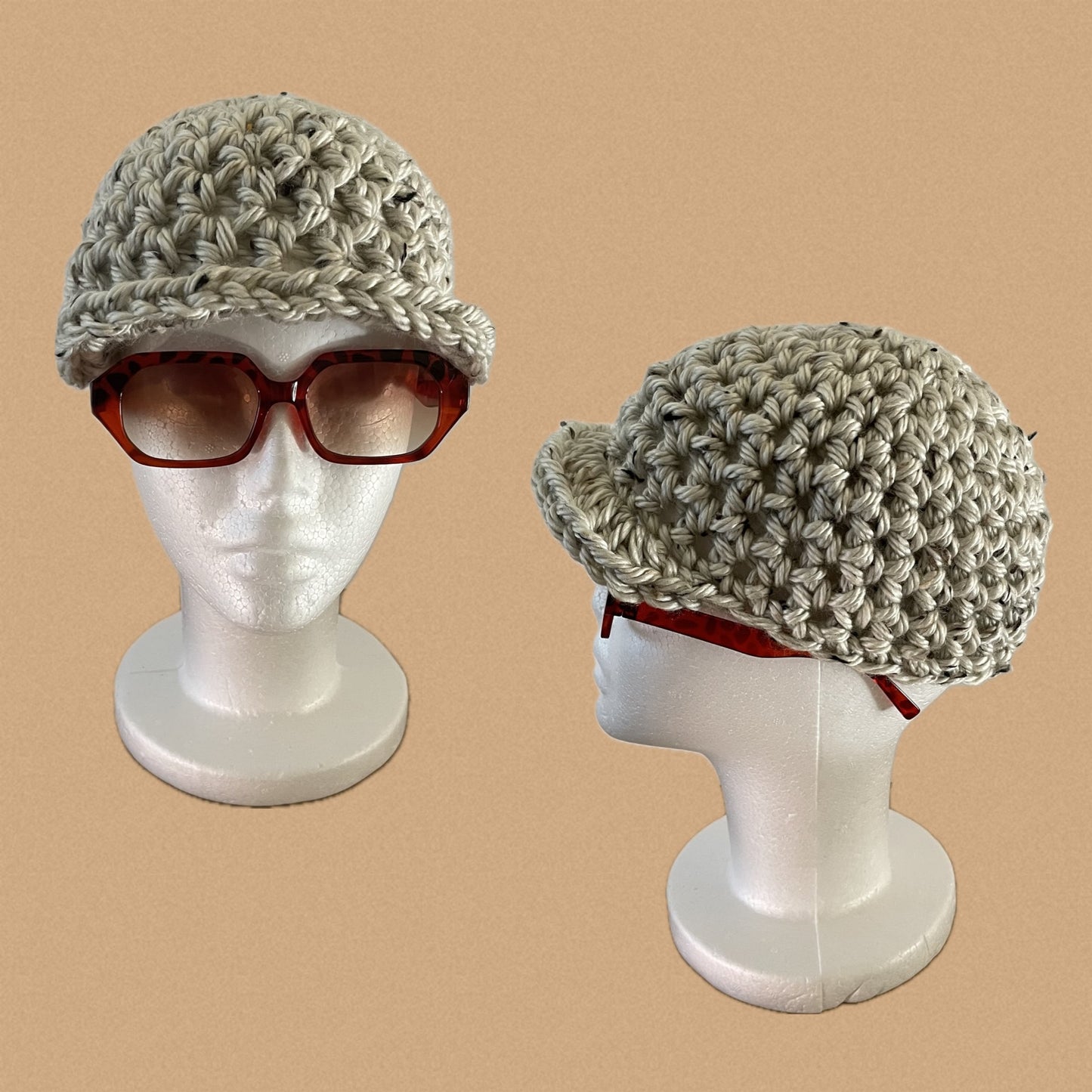 Crochet Fitted Brim Hat