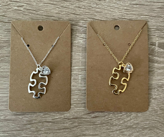 Autism Puzzle Necklace