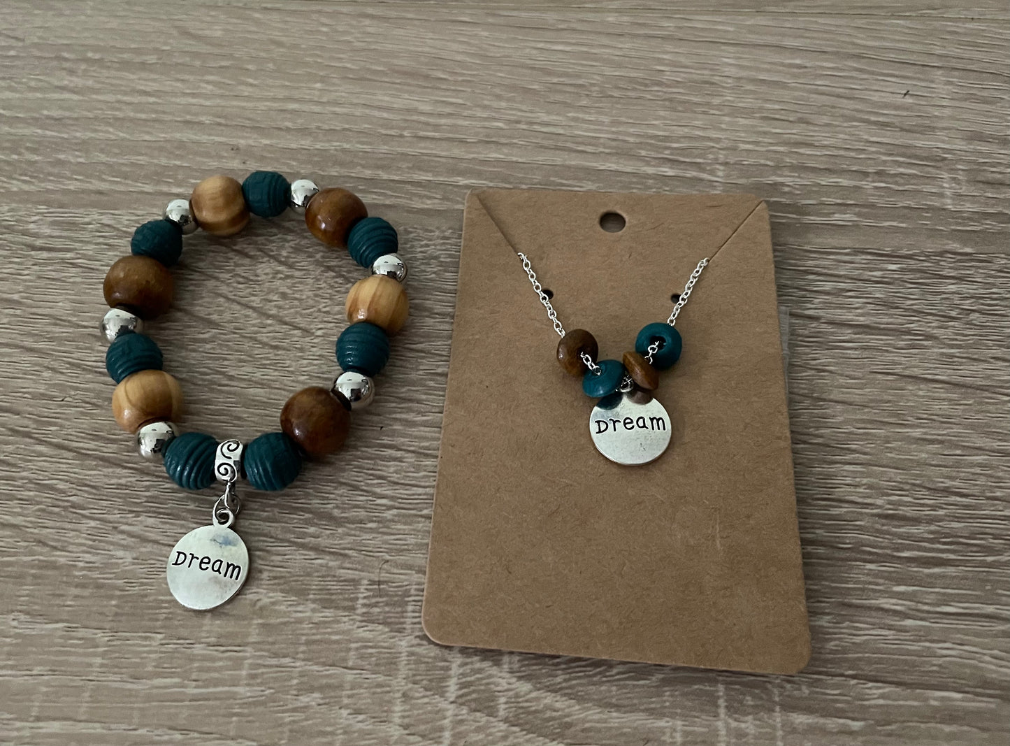 Inspirational Necklace and Bracelet Set