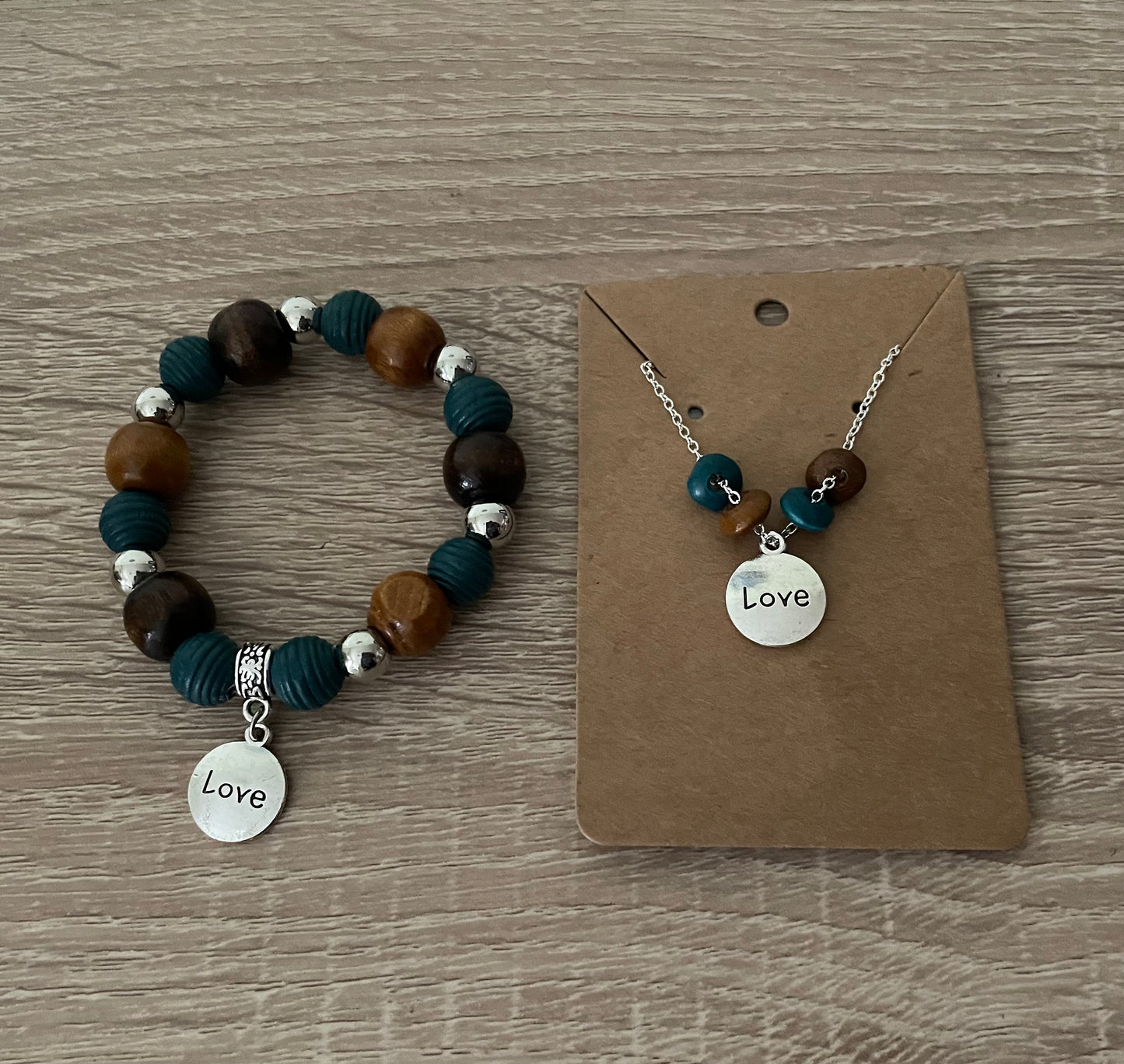 Inspirational Necklace and Bracelet Set