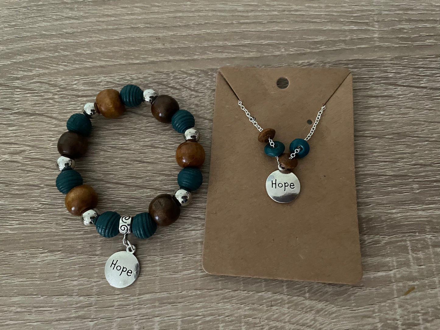 Inspirational Necklace and Bracelet Set